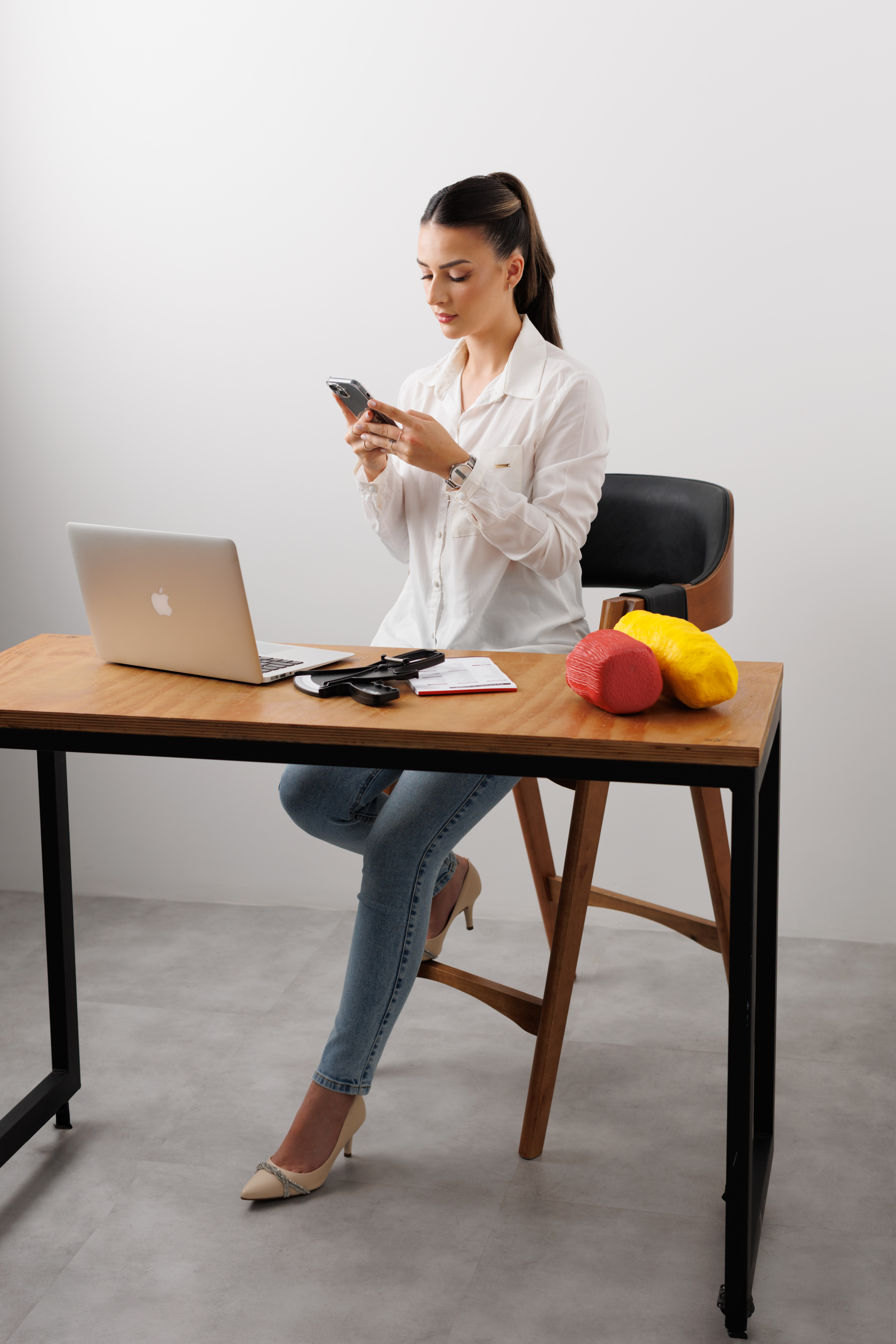 Psicóloga em atendimento